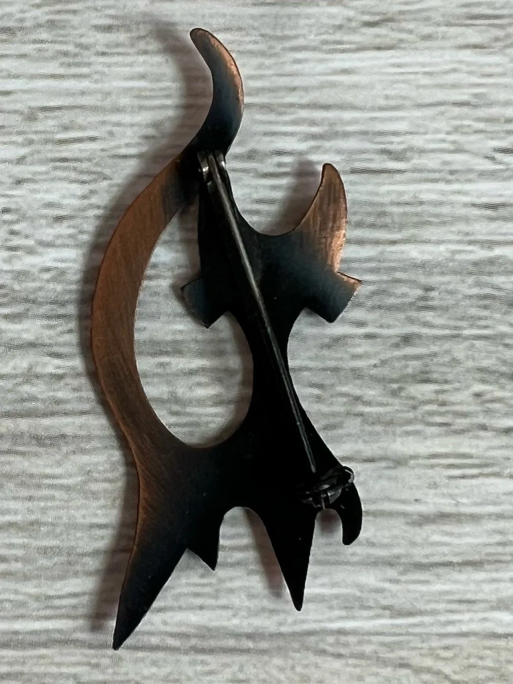 Vintage 1960’s Copper Abstract Cat Pin